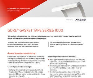 Thumbnail image of Gasket Tape Series 1000 Installation Instructions